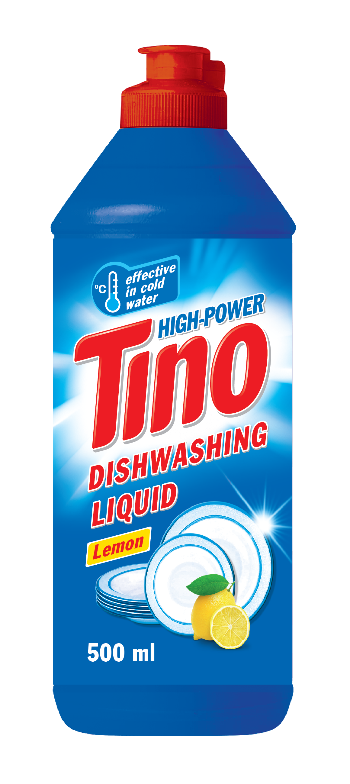 Засіб для миття посуду рідкий ТМ Tino High-Power з ароматом "Лимон" 500 мл